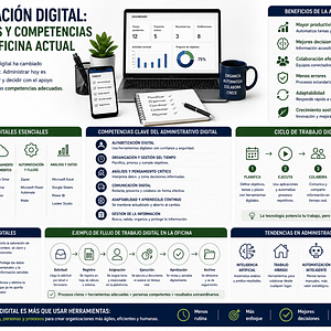 Administración digital: herramientas y competencias clave en la oficina actual