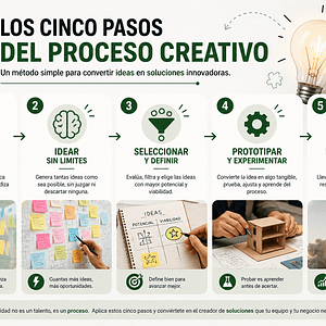 Los cinco pasos del proceso creativo