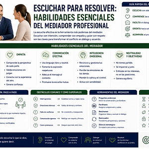 Escuchar para resolver: habilidades esenciales del mediador profesional.